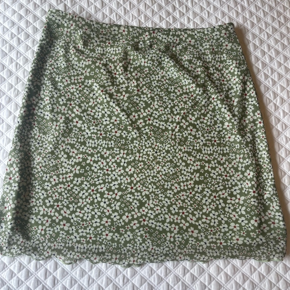 Green skirt